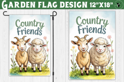 Funny Farm Garden flag | Funny animals Yard Flag Product Image 1