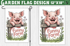 Funny Farm Garden flag | Funny animals Yard Flag Product Image 1