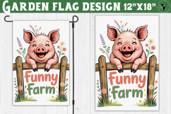 Funny Farm Garden flag | Funny animals Yard Flag Product Image 1