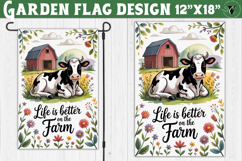 Funny Farm Garden flag | Funny animals Yard Flag Product Image 1