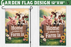 Funny Farm Garden flag | Funny animals Yard Flag Product Image 1
