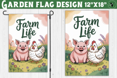 Funny Farm Garden flag | Funny animals Yard Flag Product Image 1