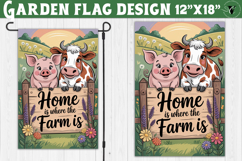 Funny Farm Garden flag | Funny animals Yard Flag Product Image 1