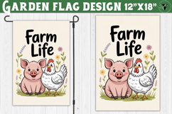 Funny Farm Garden flag | Funny animals Yard Flag Product Image 1