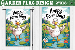 Funny Farm Garden flag | Funny animals Yard Flag Product Image 1