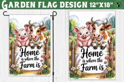 Funny Farm Garden flag | Funny animals Yard Flag Product Image 1
