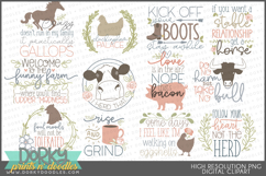Farm Love Clipart Bundle Product Image 11