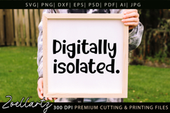 Digitally Isolated Funny Quote SVG Funny T-shirt Mug Design Product Image 6