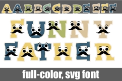 Funny Father Too Color Font Product Image 1