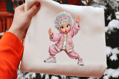 Funny Fitness Grandma Clipart Product Image 2