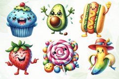 Funny Food Clipart Sublimation Product Image 5