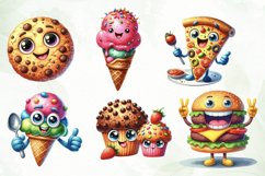 Funny Food Clipart Sublimation Product Image 4