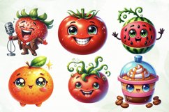 Funny Food Clipart Sublimation Product Image 3