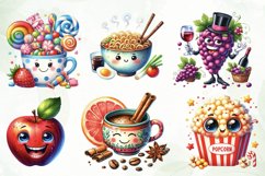 Funny Food Clipart Sublimation Product Image 2