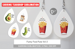 Funny Food Puns Love Bites Earring Product Image 1