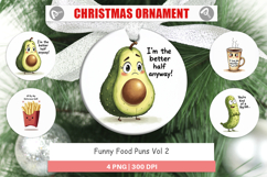 Food Puns Love Bites Ornament Product Image 1