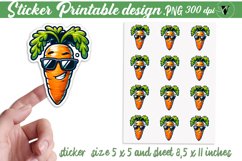 Funny Food Sticker | Funny Food printable design Product Image 1
