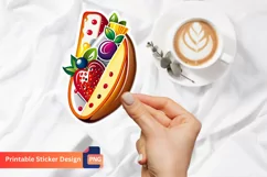 Funny Food Sticker, Food Puns Sticker, Printable Sticker Product Image 1