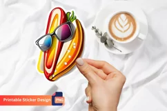 Funny Food Sticker, Food Puns Sticker, Printable Sticker Product Image 1