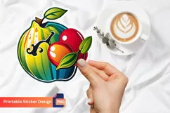 Funny Food Sticker, Food Puns Sticker, Printable Sticker Product Image 1