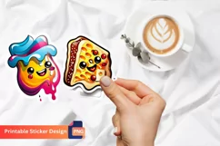 Funny Food Sticker, Sarcastic Food Sticker, Food Sticker Product Image 1