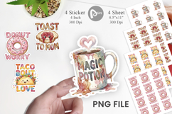 Foodie Mom Puns Sticker Product Image 1