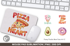 Funny Foodie Mom Puns Mouse Pad Product Image 1