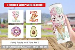 Funny Foodie Mom Puns Tumbler Product Image 1
