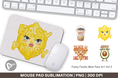 Foodie Mom Puns Mouse Pad Product Image 1