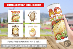 Funny Foodie Mom Puns Tumbler Product Image 1