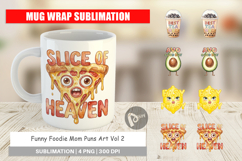 Foodie Mom Puns Mug Wrap Product Image 1