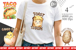 Funny Foodie Mom Puns Sublimation Product Image 1