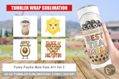 Foodie Mom Puns Tumbler Product Image 1