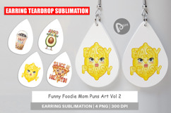 Foodie Mom Puns Earring Product Image 1