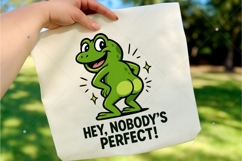 Funny Frog PNG, Sarcastic Frog PNG, Nobody's Perfect PNG Product Image 3