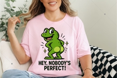 Funny Frog PNG, Sarcastic Frog PNG, Nobody's Perfect PNG Product Image 4
