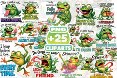 Funny Frog Sarcastic Sublimation PNG | Humorous Frog Lover Product Image 1