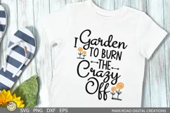 gardening quote mockup on white tshirt 