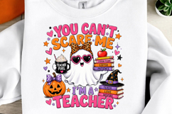 Funny Ghost Teacher Halloween PNG Design Product Image 1
