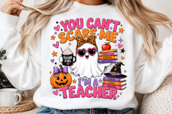 Funny Ghost Teacher Halloween PNG Design Product Image 2