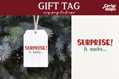 Funny Gift Tag SVG