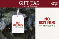 Funny Gift Tag SVG