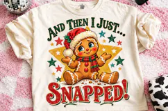 Funny Gingerbread Man Christmas PNG Product Image 2