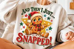 Funny Gingerbread Man Christmas PNG Product Image 3