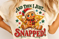 Funny Gingerbread Man Christmas PNG Product Image 4