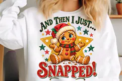 Funny Gingerbread Man Christmas PNG Product Image 5
