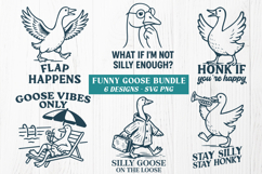 Funny Goose SVG PNG Bundle Silly Goose Clipart Quote Designs Product Image 1