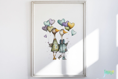 Funny Goose Couple Clipart Product Image 5