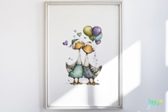 Funny Goose Couple Clipart Product Image 5