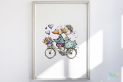 Funny Goose Couple Sublimation Clipart Bundle Product Image 6